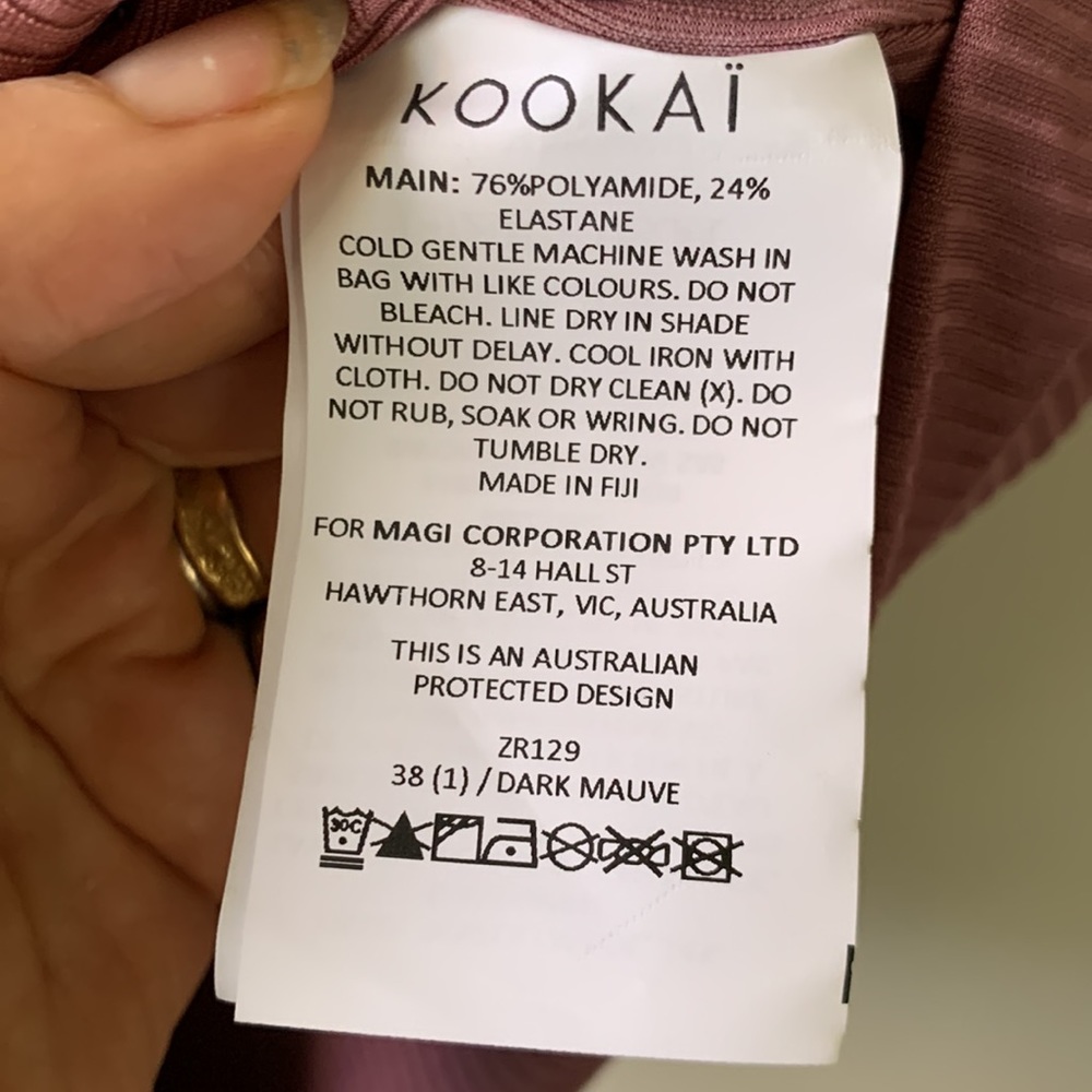 Kookai sz1(38) one sleeve pink ruched body con dress - Picture 5 of 5